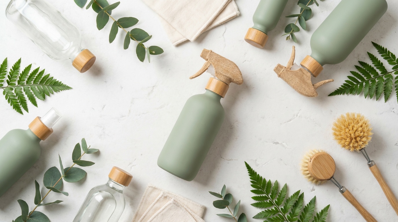 Натуральные эко-средства для уборки — растительные компоненты, без хлора и фосфатов