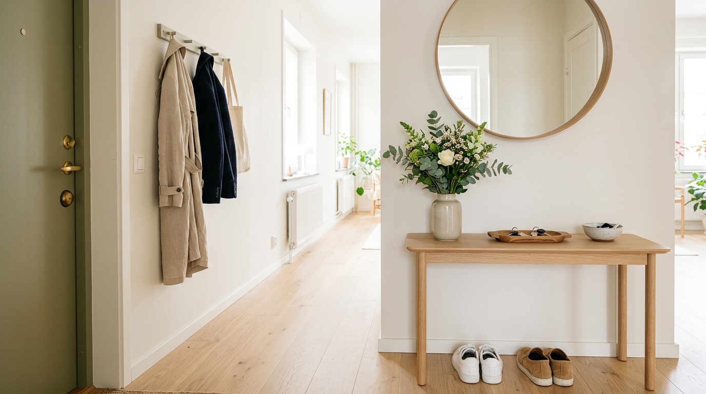 Аккуратная прихожая — организованное пространство для встречи клинеров
